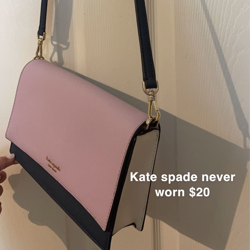 Kate spade crossbody purple white and blue